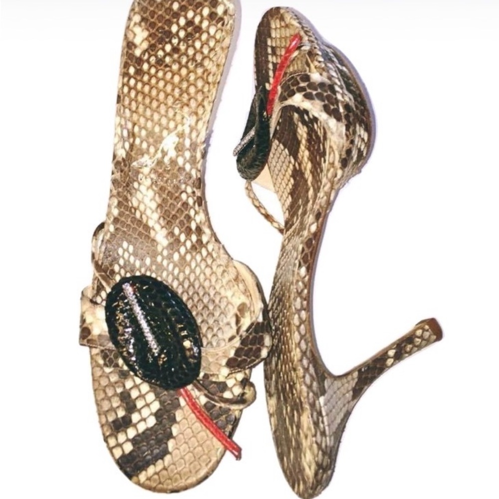 Rene Caovilla Vintage Python Heels